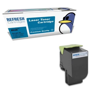 Refresh Cartridges Black 802K Toner Compatible With Lexmark Printers - Afbeelding 1 van 9