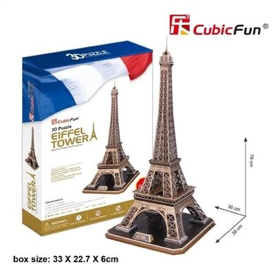 CubicFun 3D Puzzle - EIFFEL TOWER PARIS - MC091H - Image 1 of 4