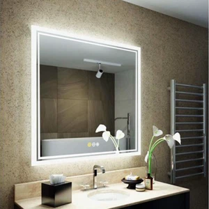 Espejo de pared con iluminación Espejo de baño LED 3 táctiles Interruptor de pared 40 50 60 70 80  - Imagen 1 de 28