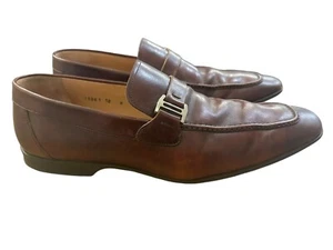 Magnanni Lino Schnalle Halbschuhe Schuhe Herren US 10 M Braun Leder Spanien Riemen B18 - Bild 1 von 8