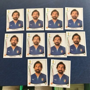 panini brasile 2014 Pirlo 10 figurine condizioni da bustina - Picture 1 of 1