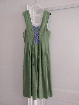 Landhauskleid, Damen, Gr.44, Dirndl, grün, 100%Leinen, wie neu - Bild 1 von 4