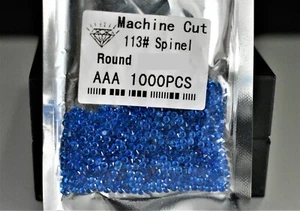 Royal Blue Spinel Round Brilliant Cut SIZE CHOICE Loose Stones WHOLESALE - Picture 1 of 6