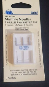 (PACK OF 3) 1999 DRITZ Ball Point Machine Needles Sizes 14/90 - Picture 1 of 4