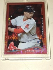 2014 Topps Update Red Hot Foil #US26 Mookie Betts RC Rookie Red Sox Dodgers