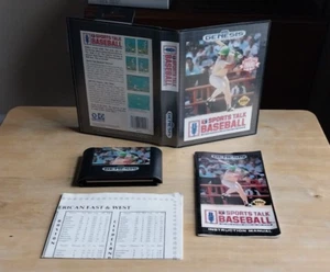 Sports Talk Baseball Sega Genesis 1992 CIB Complete Cartridge Manual Stat Sheet - Bild 1 von 12