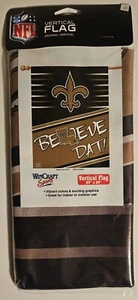 New Orleans Saints Believe Dat NFL Football 27" x 37" Banner Flagge Neu in Verpackung NEU - Bild 1 von 1