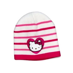 Hello Kitty Pink And White Beanie Size OSFM - Picture 1 of 4