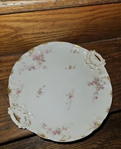 Antike Theodore Haviland Limoges Frankreich 11,5" Servierplatte mit Griffen  - Bild 1 von 4