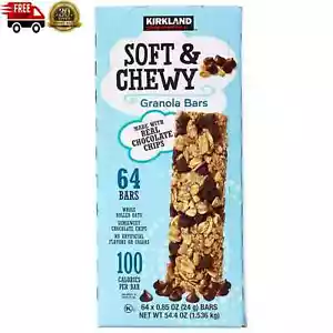 Kirkland Signature Soft & Chewy Granola Bars, 0.85 oz, 64-count - Picture 1 of 2
