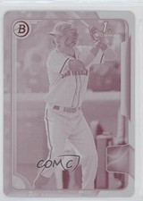 2015 Bowman Draft Printing Plate Magenta 1/1 Steven Duggar #6 0p3