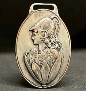 Maravilloso! Art Nouveau 1920 ́ Dama sobre una flor, diseño increíble - Imagen 1 de 10