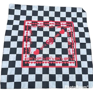 21” Bikers Are The Best Checkered Flag Bandana Handkerchief Scarf 100% Cotton - Picture 1 of 2