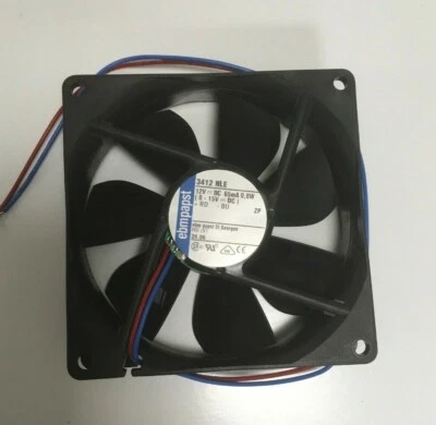3412NLE EBM PAPST DC FAN AXIAL BALL BEARING 12V - Image 1 of 4