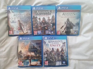 Assassins Creed 5 giochi Origins-Unity-Odyssey-Syndacaet-Ezio Coll PlayStation 4 - Picture 1 of 1