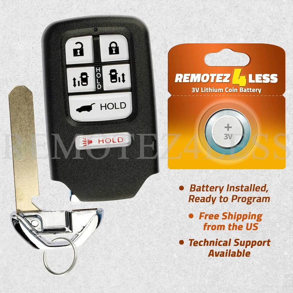 Remote For 2014 2015 2016 2017 Honda Odyssey Keyless Entry Car Key Fob - Imagem 1 de 4