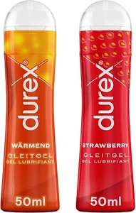 Durex Play Gleitgel Ausprobierpaket | Sweet Strawberry & Wärmend (2 x 50ml) - Bild 1 von 11