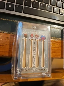 2022 Leaf Lumber Bat Rack 8 Ozzie Smith Brock Sosa Sandberg Rivals Cubs Cardinal - Picture 1 of 8