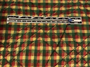 Beautiful Christmas Holiday Polyester Pintuck Fabric BTY Red Green Gold FREE S/H - Picture 1 of 1