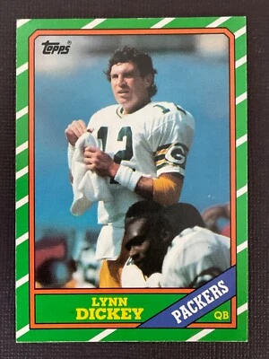 Lynn Dickey 1986 Topps Football Card #214  - Green Bay Packers Quarterback - Image 1 of 2