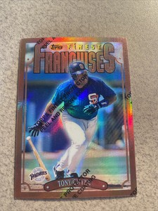 1996 TOPPS FINEST REFRACTOR #320 TONY GWYNN CENTERED NICE 🔥