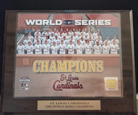 2006 ST. LOUIS CARDINALS WORLD SERIES CHAMPIONS PHOTO -10 1/2" x 13"  PLAQUE Cover