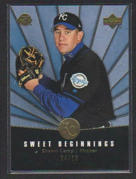 2004 UPPER DECK SWEET SPOT LIMITED GOLD ROOKIE CARD #166 SHAWN CAMP ROYALS SP/10 - Image 1 of 1