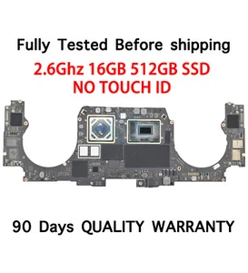 i7 2.6GHz 16GB RAM 512GB SSD Logic Board 820-01700-A MacBook Pro 16" A2141 2019 - Picture 1 of 6