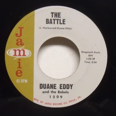 Duane Eddy - The Battle - 1962 Instrumental 45 on Jamie - Image 1 of 2