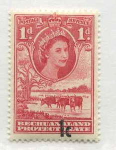Bechuanaland QEII 1961 1 cent Type 2 "Misplaced overprint" mint NH - Picture 1 of 1