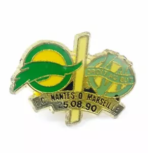 Pin's Pins Football Match FC Nantes Olympique de Marseille OM 25 Août 1990 - Foto 1 di 1