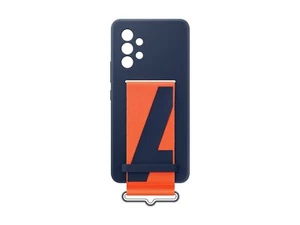 NEU OEM Samsung Galaxy A53 5G Silikon Cover mit Band Blau und Orange (AMX) - Bild 1 von 4