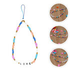  Mobile Phone Chain Alphabet Beads Hanging Straps Beaded Bracelet