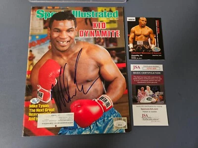 Revista Sports Illustrated firmada por Mike Tyson 1/6/86 - CUBIERTA RC - CERTIFICADO DE AUTENTICIDAD JSA Foto 1 de 4