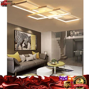 Modern Ceiling Light LED Acrylic Lamp Bedroom Living Room Chandelier Lighting - Picture 1 of 17