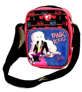 Bolso de mano Barbie de colección bolso mensajero bolso rosa rocas 2011 Mattel - Imagen 1 de 11