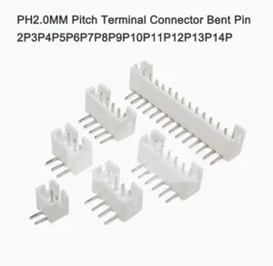 PH2.0MM Pitch Terminal Connector Bent Pin 2P3P4P5P6P7P8P9P10P11P12P13P14P - Picture 1 of 4