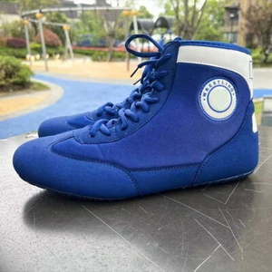 Mens Boys Boxing Boots Footwear Lightweight High Top Adult Wrestling Shoes Gift - Picture 1 of 12