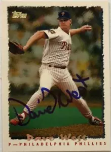 David West Autographed 1995 Topps Cyberstats #24 - Picture 1 of 1