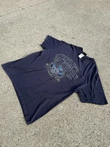 2014 Harley Davidson Blue Pocket T Shirt Xl Nice Graphic Alaska Backhit - Picture 1 of 6