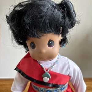 Precious Moments Native American Doll Hopi “Yamka" 1994 PM Stand Vintage - Picture 1 of 14