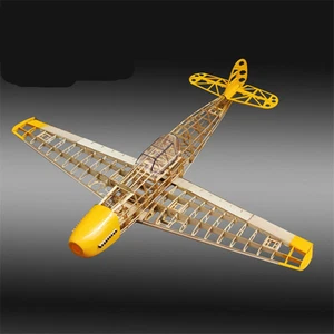 RC Plane Laser Cut Balsa Wood Building Parts Airplane Model Toy Kit + Hardware - Picture 1 of 10