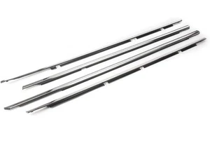 4x Weatherstrip Window Moulding Trim Seal Belt w/ Clips For 2008-12 Honda Accord - Picture 1 of 3