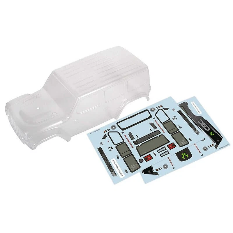 AXI200000 2019 JEEP JLU CRC BODY PRECUT FOR SCX24: CLEAR - Image 1 of 1