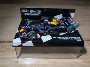 MINICHAMPS 1:43 FORMULA 1 F1 RED BULL RB4 MARK WEBBER JAPANESE GP 2008 - RARE - Picture 1 of 2