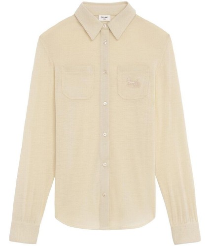 Camicia donna Celine SULKY logo lana e cashmere 2X545453L 01VA 70366121