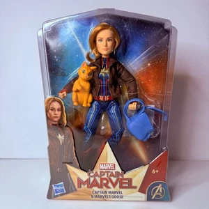 Hasbro Disney 12" Captain Marvel and Goose Brie Larson Action Figure NISB - Picture 1 of 8