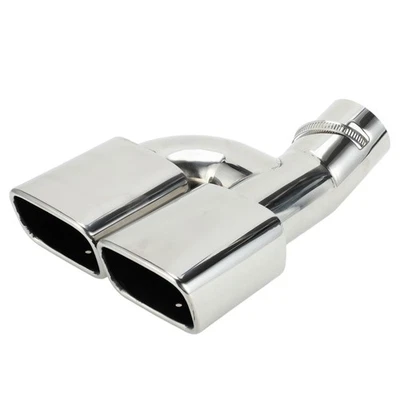 1 pz. Terminale di scarico doppio curvo quadrato da 2,4" per Toyota Noah - Immagine 1 di 4