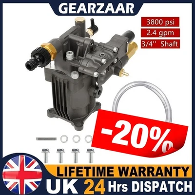 Petrol Pressure Washer Pump for 6.5hp to 8.5hp Engine Max. 3800 psi 3/4'' Shaft - Image 1 of 4