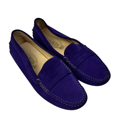 Mocasines de conducción Tod's Gommino púrpura - para mujer talla 36,5 EU / 6 US Foto 1 de 4